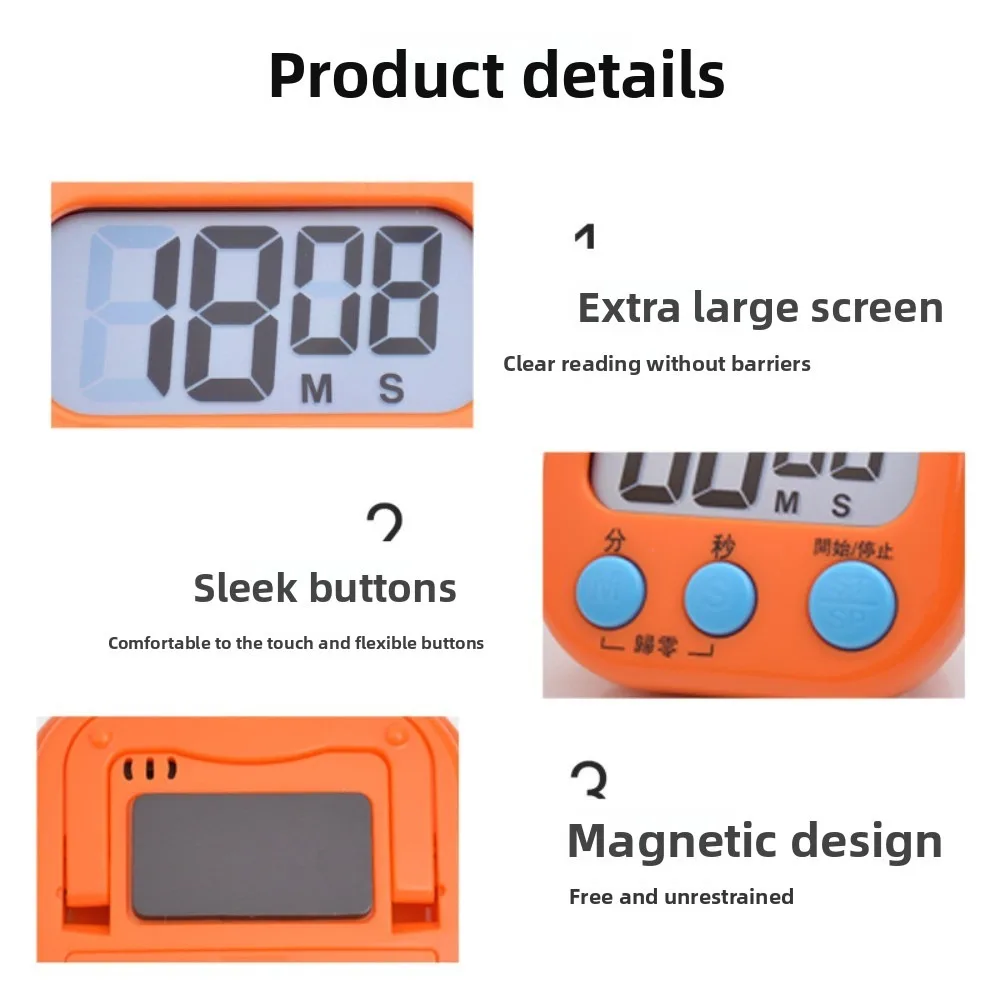Egg Timer Children Alarm Clock Pomodoro Timer for Studying Gadgets Digital Kitchen Visual Tools Dining Bar Home Garden