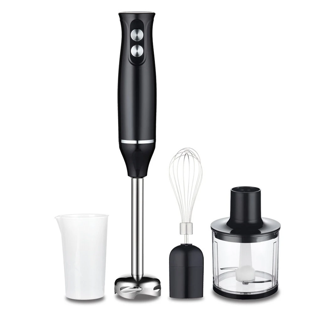 4 In 1 Miscelatore Per Frullatore A Immersione Ad Alta Potenza Include Tritatutto E Tazza Per Frullato Lama Per Ghiaccio In Acciaio Inossidabile Spina