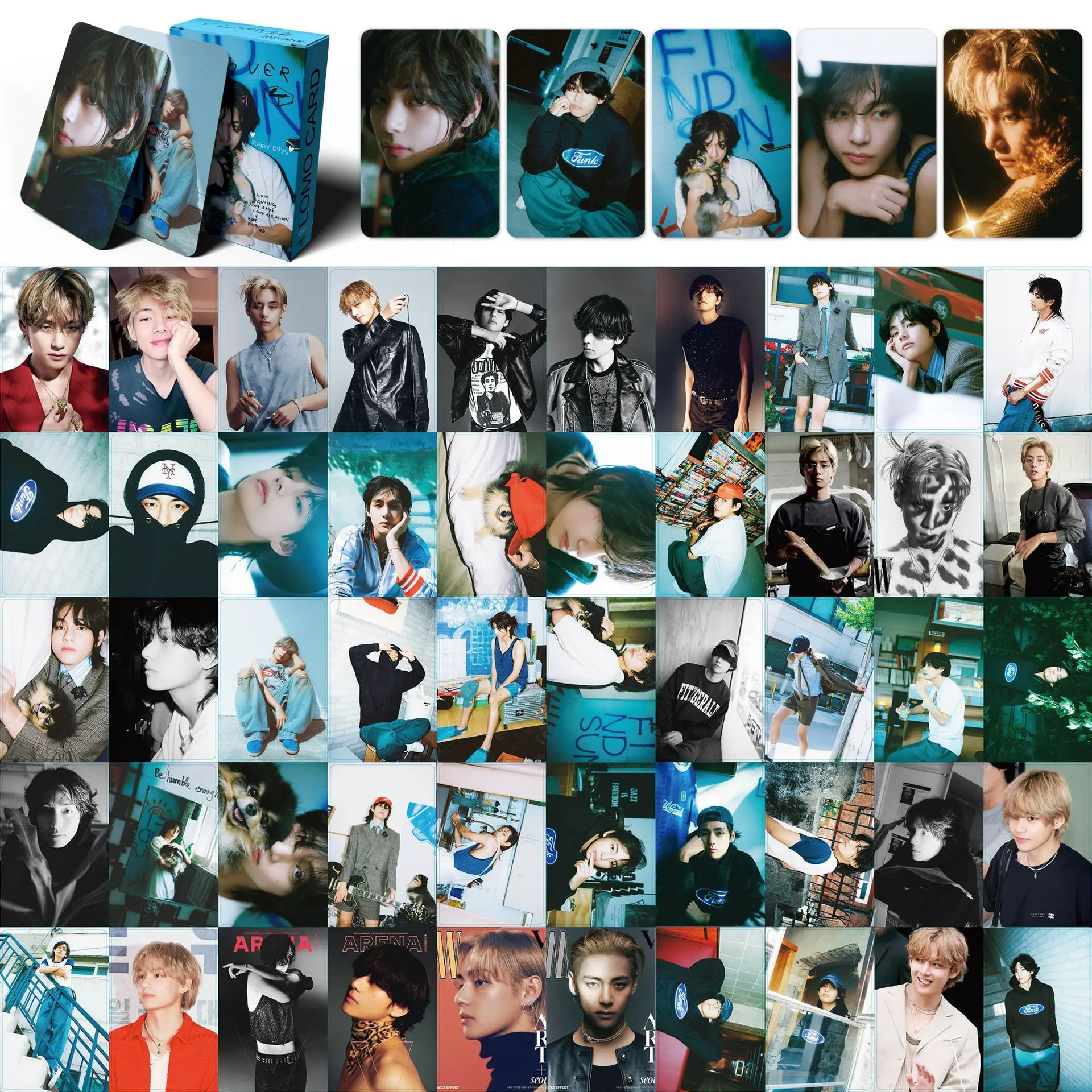 Kpop New Album Lomo Cards 55pcs/set HD Double Side Print Photo Cards