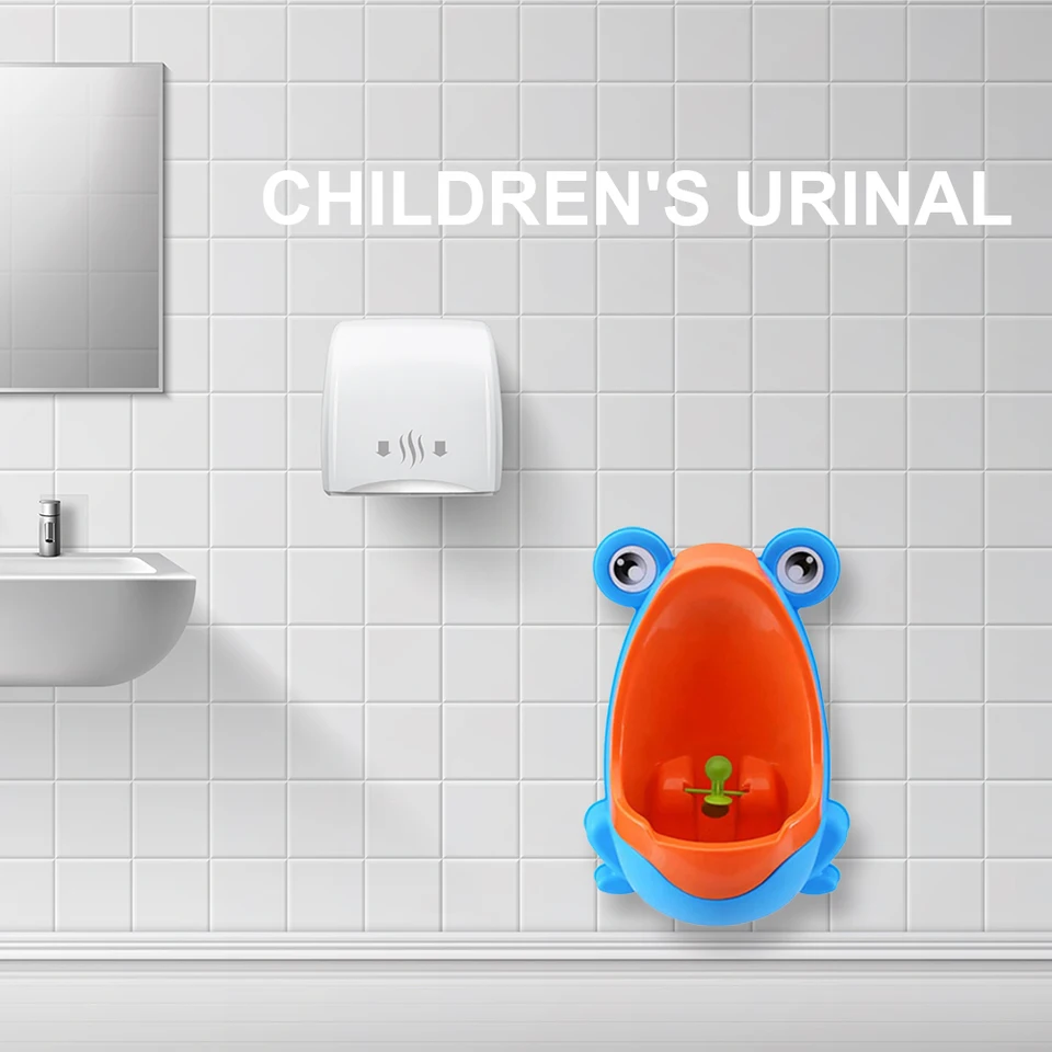 Vasino Da Allenamento Per Bambini - Orinatoio Portatile A Forma Di Rana, Verde, Con Bersaglio Divertente