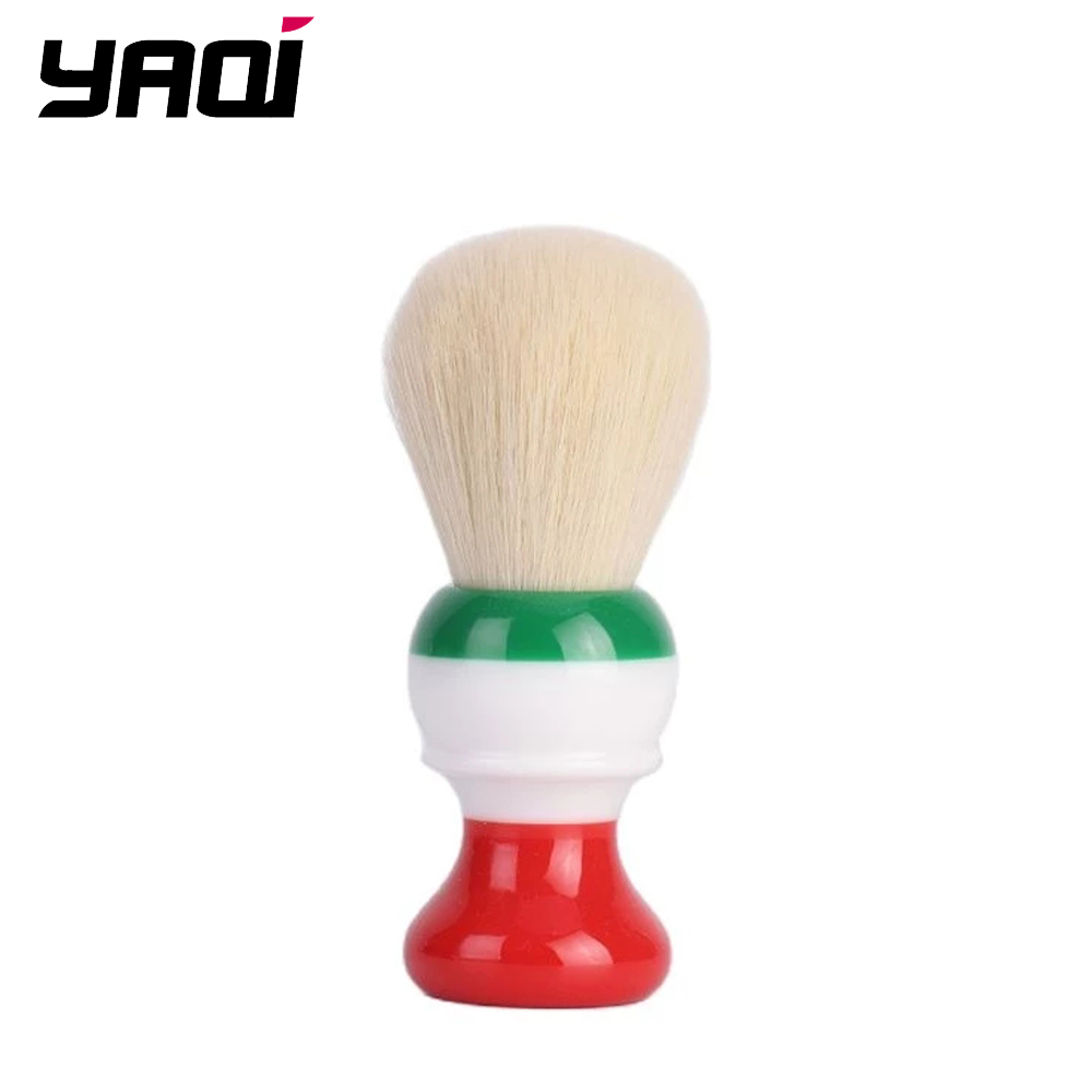 YAQI Freedom Italian Flag 24mm Cashmere Synthetic Knot Mens Shaving Brush