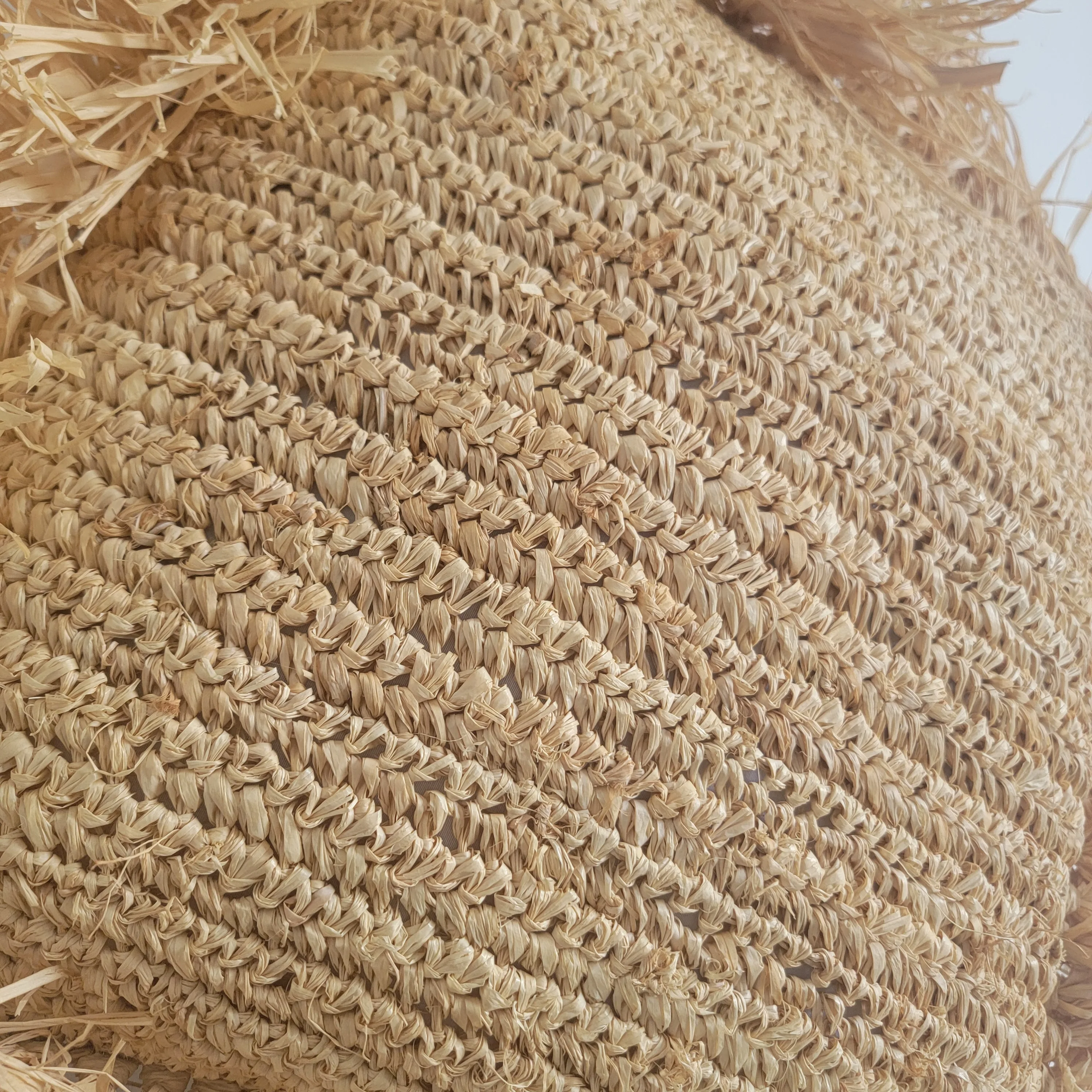 Natural Fiber weaving Pillow with tassels, 65X65CM
