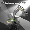 2.4G radio control 1: 24 6-way remote control excavator alloy excavator bucket 3-4-5-6-7-8-9 years old boys birthday new year Ch 6
