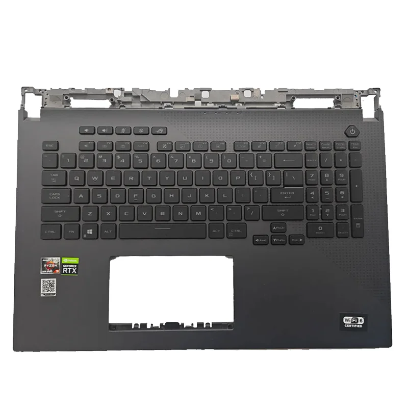 

Черная клавиатура с подставкой для рук для ASUS ROG Strix G17 G713 G713QY (2022)