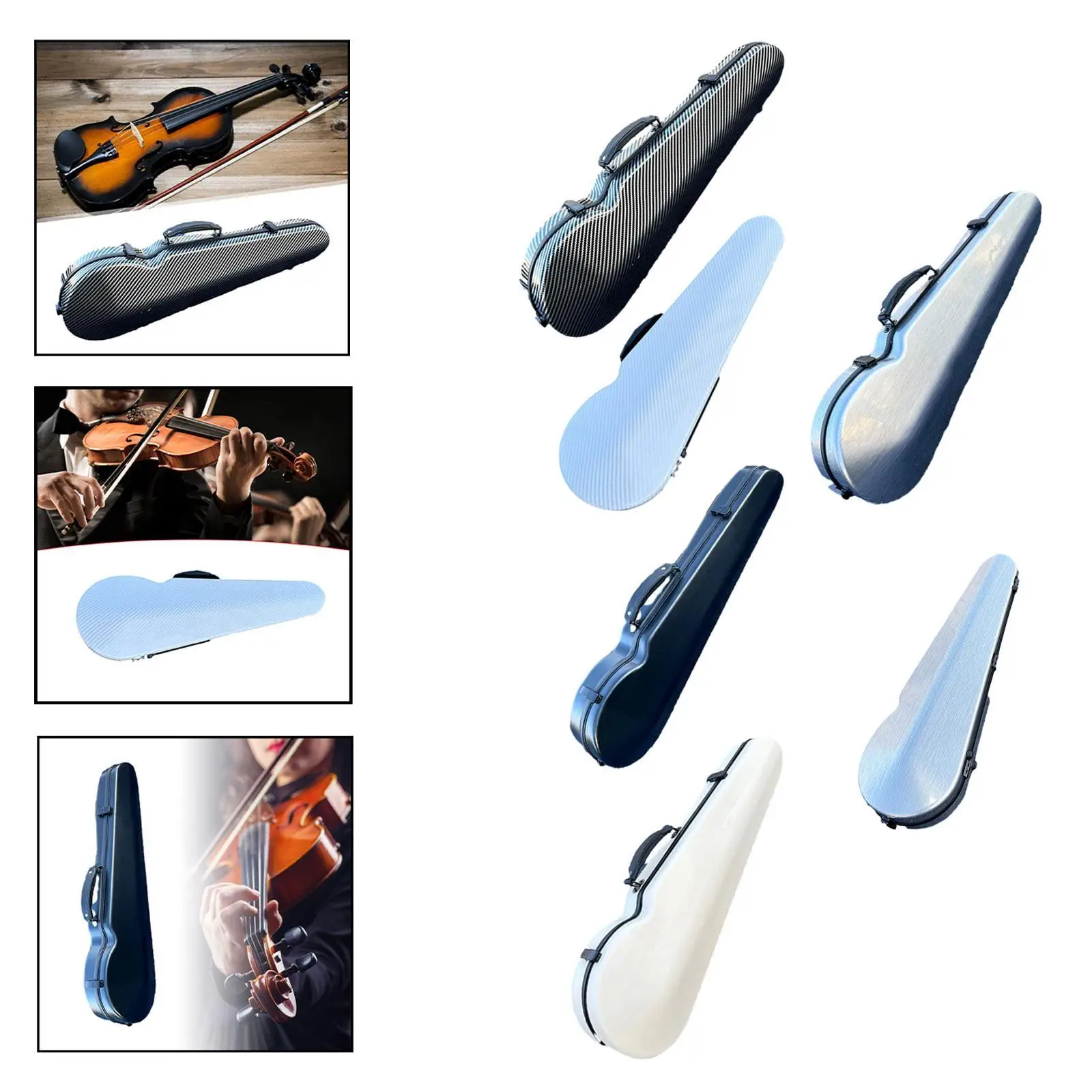 4/4 Violin Hard Case Carrying Case for Players String Instrument Accessories