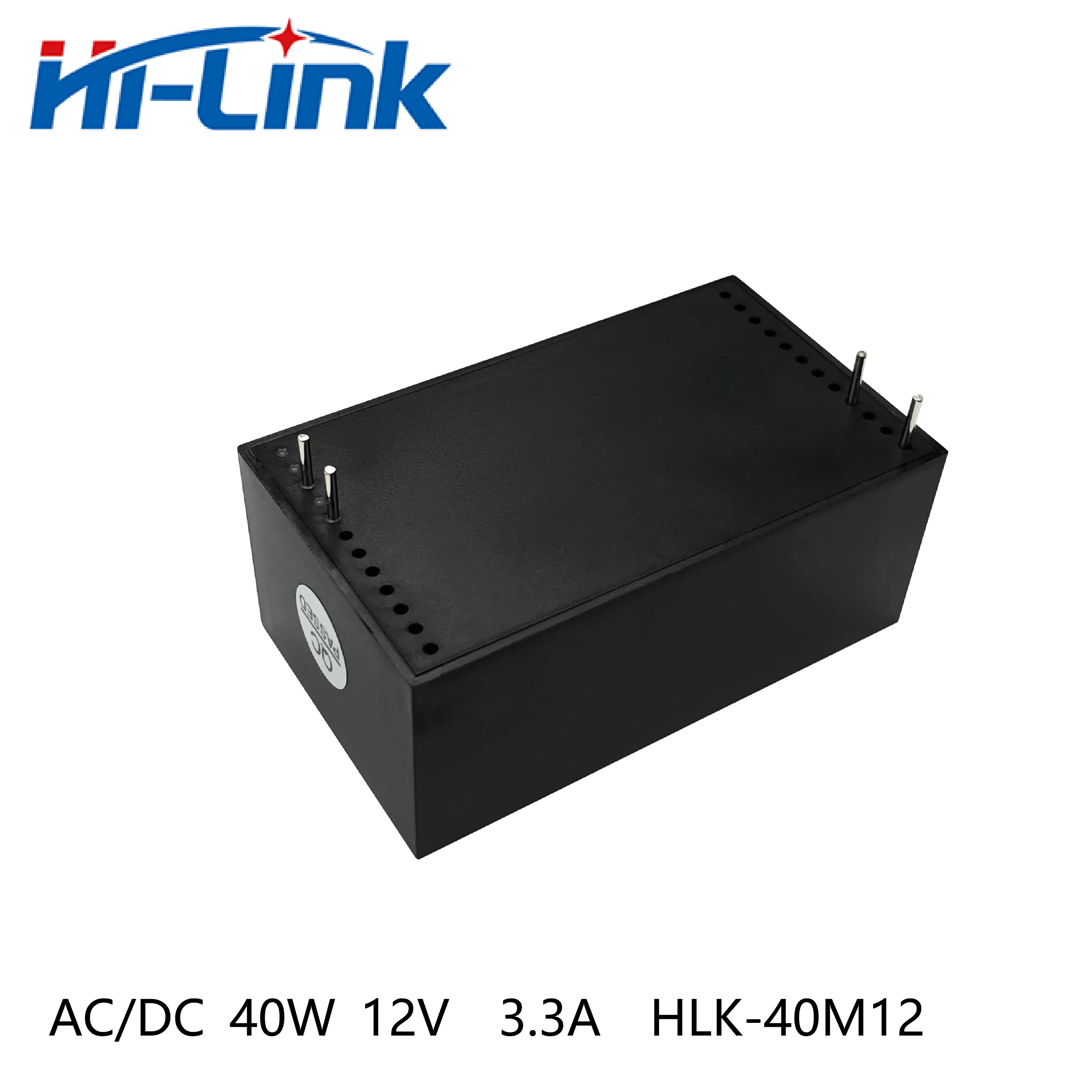 Hi-Link HLK-40M12 Mini Size High Efficiency Safety Isolation 12V 40W 3.3A Output AC/DC Power Transformer