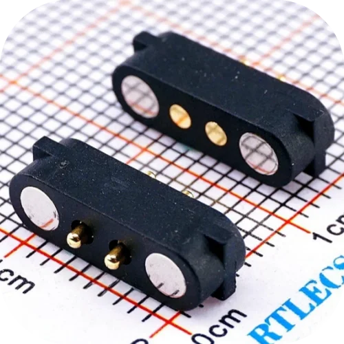 1/5 Paar wasserdichter DC-Magnet-Pogo-Pin-Stecker, 2 Positionen, 2,54 mm, 2,8 mm, federbelasteter Pogopin-Stecker und Buchse, Kontaktstreifen, USB – Detail 9