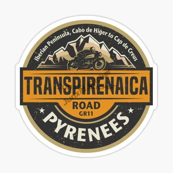 TRANSPIRENAICA GR11 어드벤처 ESPANA 자동차 스티커 비닐 방수 자체 접착 장식 스티커 데칼
