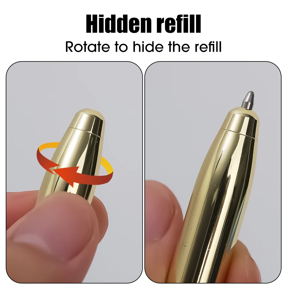 Metal Luminous Spinner LED Light Spinning Pens Release Pressure Student Gift Spinning Ballpoint Pen Twirling LED Rotating Toys 4