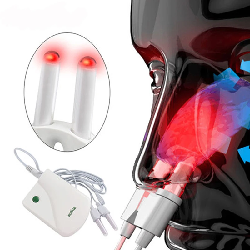 Cura della rinite e della sinusite, massaggio con terapia a bassa frequenza, laser nasale, trattamento del naso, starnuti, macchina per la cura della salute_voghion.com