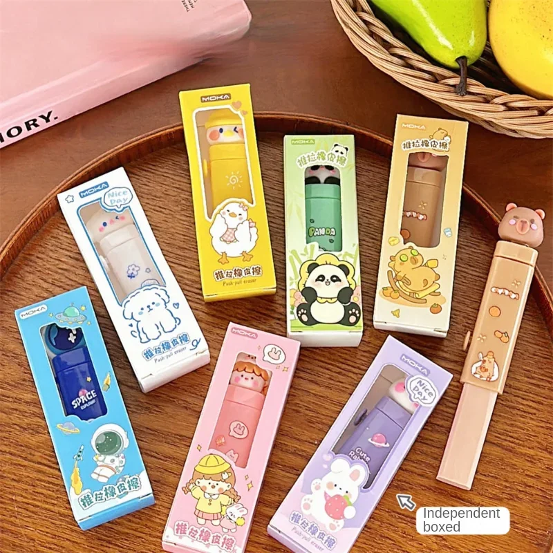 Push Pull Eraser Primary School Student Prize Learning Stationery No Trace No Shard pencil eraser eraser pen plasticine eraser eraser refillable pen biscuit eraser kneadable eraser retractable eraser