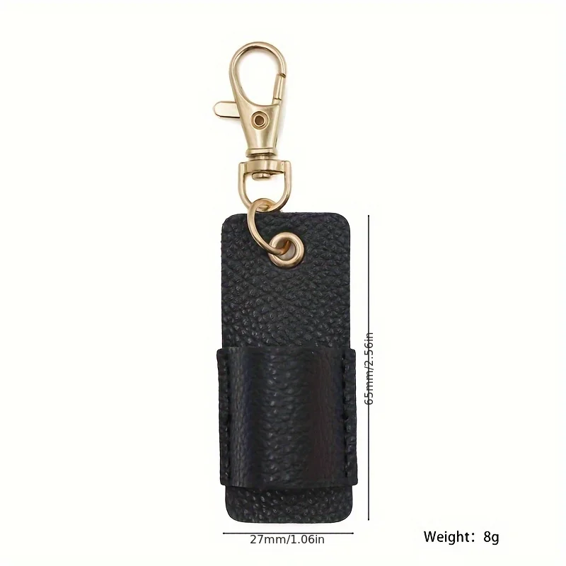 Portable Lanyard Pen Holder, Leather Badge Pencil Holder Leather Pen Pouch Holder Pocket Protector for Office