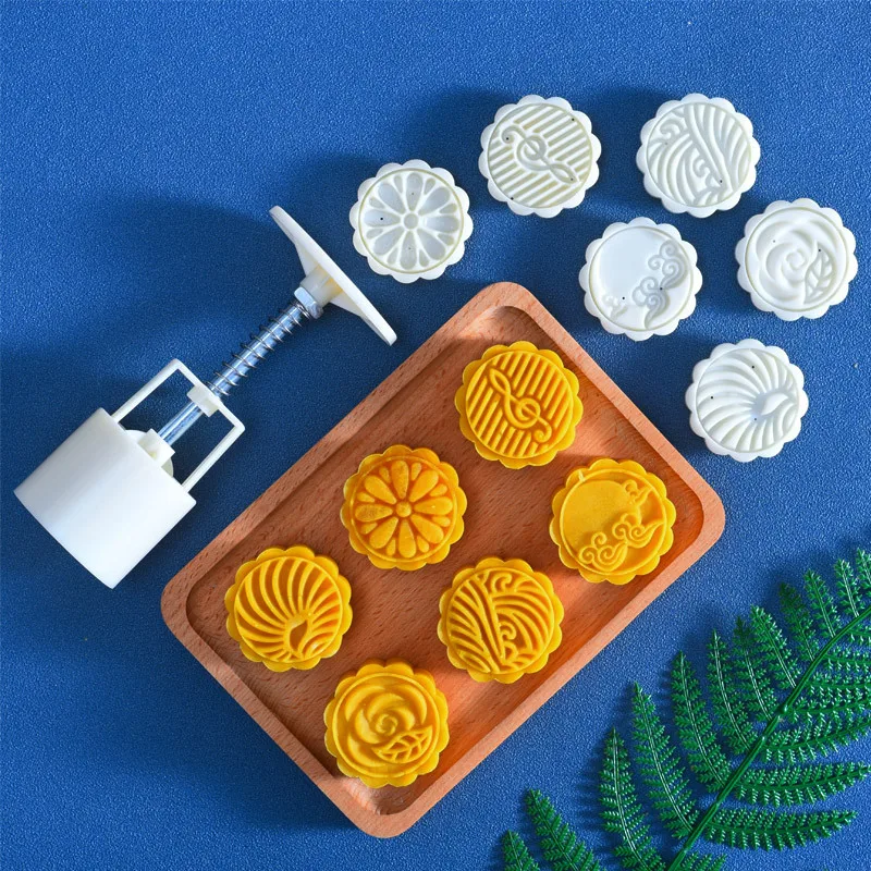 Decoration Mold Mould Mooncake Moon Cake Shape Fondant Mould Round