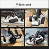Electric Planer Wood Cutter Electric Saw Carpenter's Plane Portable Planer with 82mm Planing Width 2mm Planing Depth 220V 4