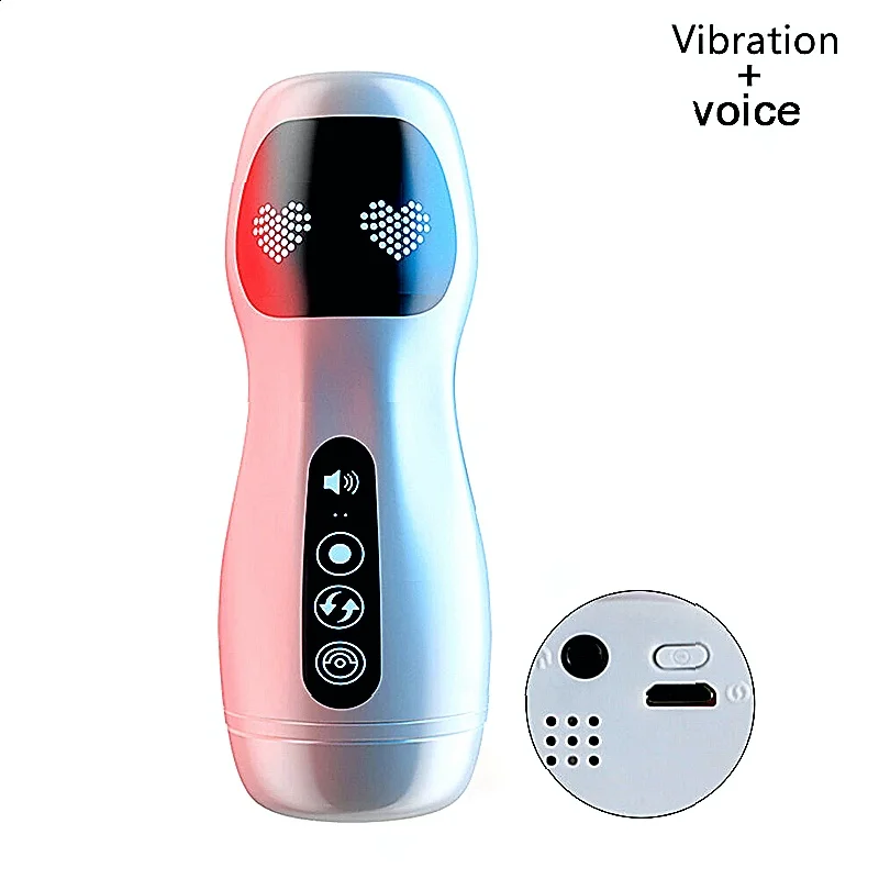 Automatic Male Masturbator Cup Sucking Vibration Blowjob Automatic Penis Trainer Male Masturbator Sex Toys Sexual Tools