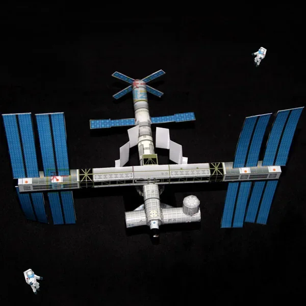 3D Paper Model International Space Station 3D Paper Model DIY Puzzle Handicraft Course Origami 3d paper model paper jigsaw puzzle