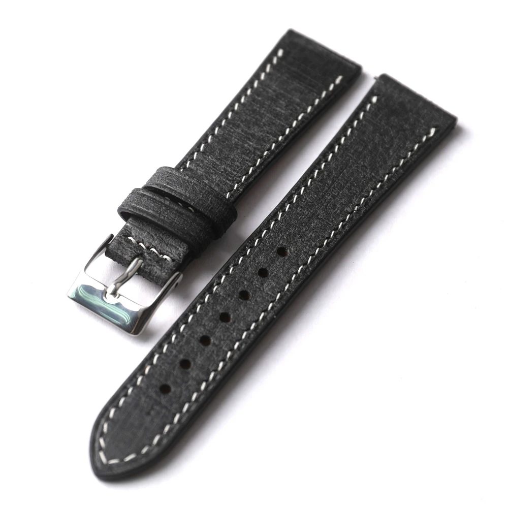 Handmade Vintage Style Genuine Leather Strap - High Quality Italian Cowhide with Quick Release