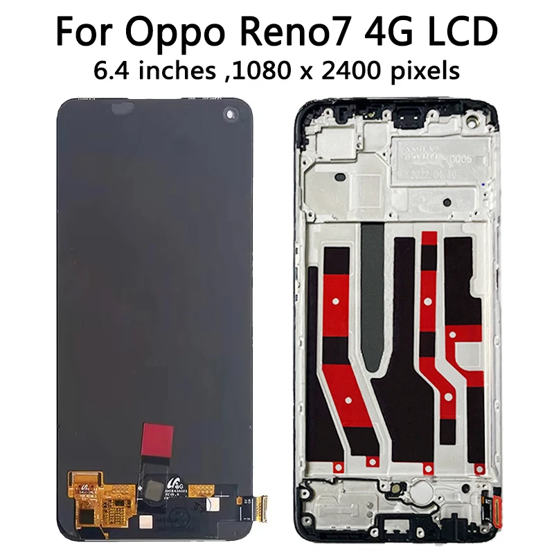 Écran + Tactile TFT Pour Oppo Reno7 4G - Noir - Pièce Neuve