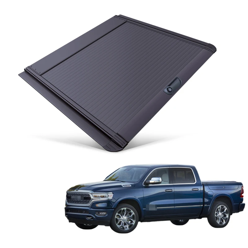 

Car Parts Roller Lid Up Pick Truck Aluminium Alloy Tonneau Cover For Dodge Ram 2019+