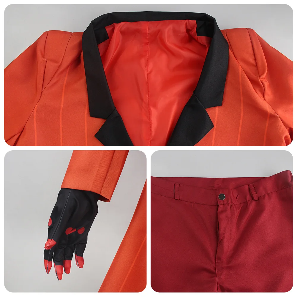 Hazbin Hotel Alastor Red Suit Cosplay Costume