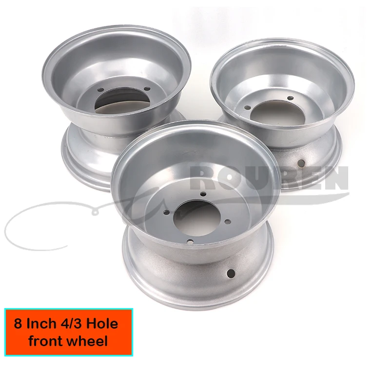 

8 Inch 4/3 Hole Wheels Vacuum Wheel Rims 150cc-250cc For The Bull ATV Accessories 19X7-8 Beach Motorcycle Part