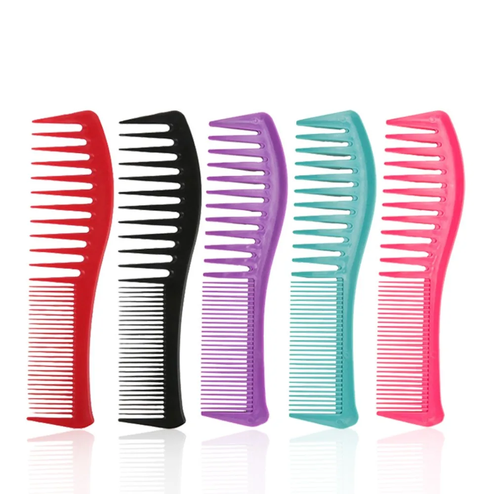 

Portable Wide Fine Toothed Tangle Detangling Comb 2 in 1 Woman Mens Hair Comb Vintage Oil Back Head Hairdressing Styling Tools
