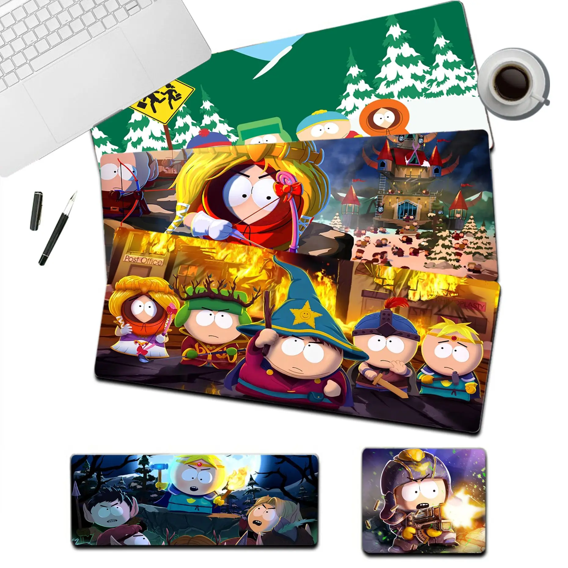 

S-South Funny P-Park Mousepad Funny Beautiful Anime Mouse Pad Mat Size For Kawaii Desk Teen Girls For Bedroom