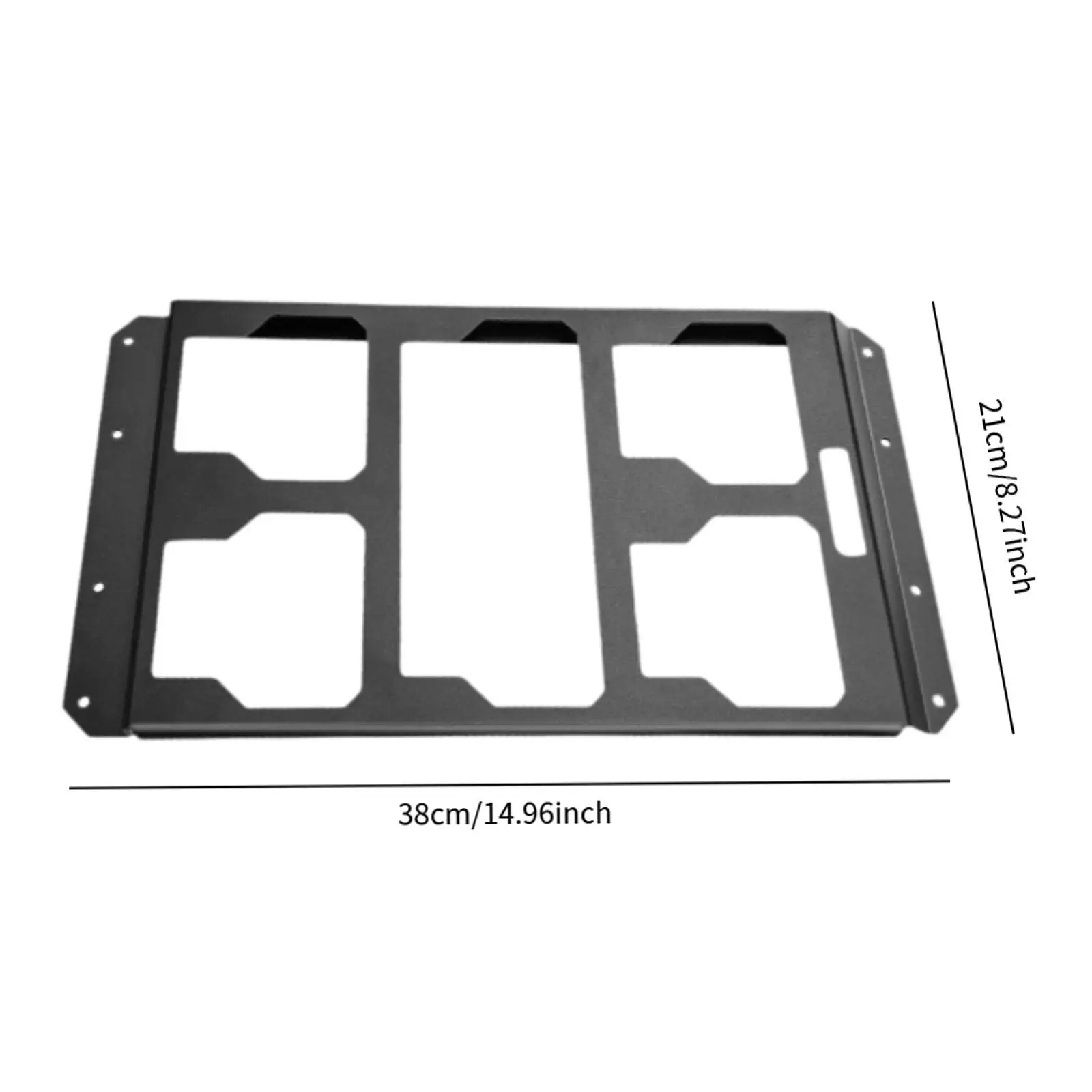 Modular Tool Storage Base Plate 38cmx21cm Heavy Duty for Wall Floor Molle Panel Quick Installation Versatile Modular Tool Storage Base Plate 38cmx21cm Heavy Duty for Wall Floor Molle Panel Quick Installation Versatile