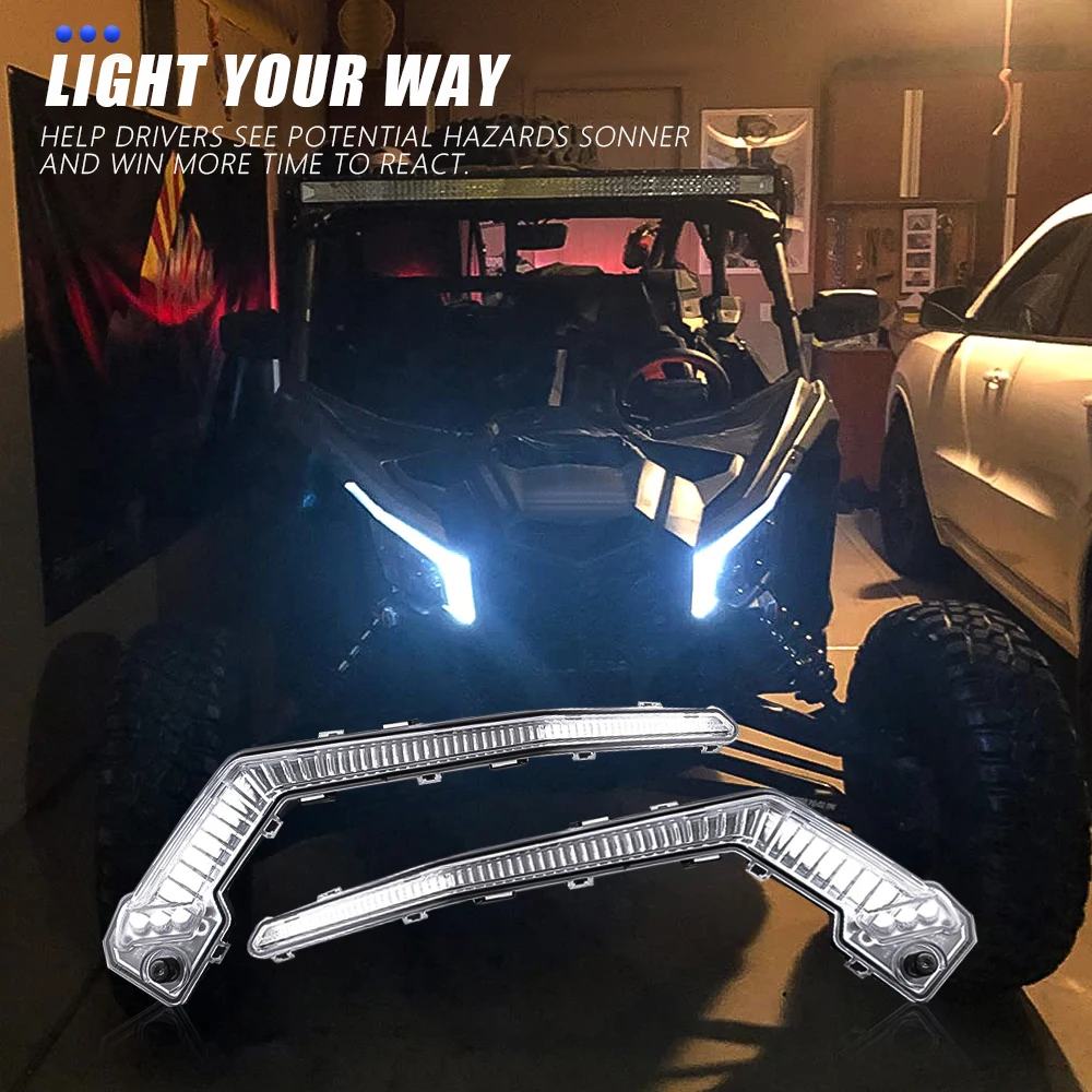 Front LED Signature Lights Turn Signal Light Assembly for CanAm