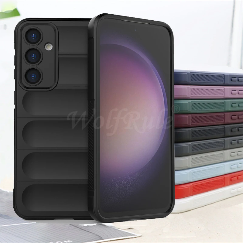 Per Cover Samsung S23 Fe Custodia Per Samsung Galaxy S23 Fe Capa Anti-Goccia Soft Tpu Antiurto Per Fundas Samsung S 23 S23 Fe Cover