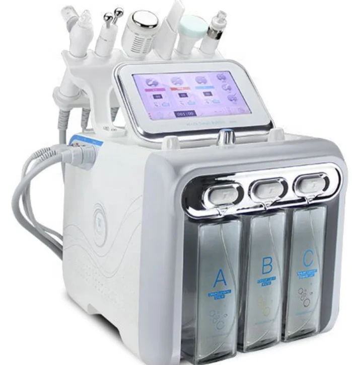 Portable 6 in 1 Facial dermabrasion Microdermabrasion Machine with BIO Lifting Skin Scrubber