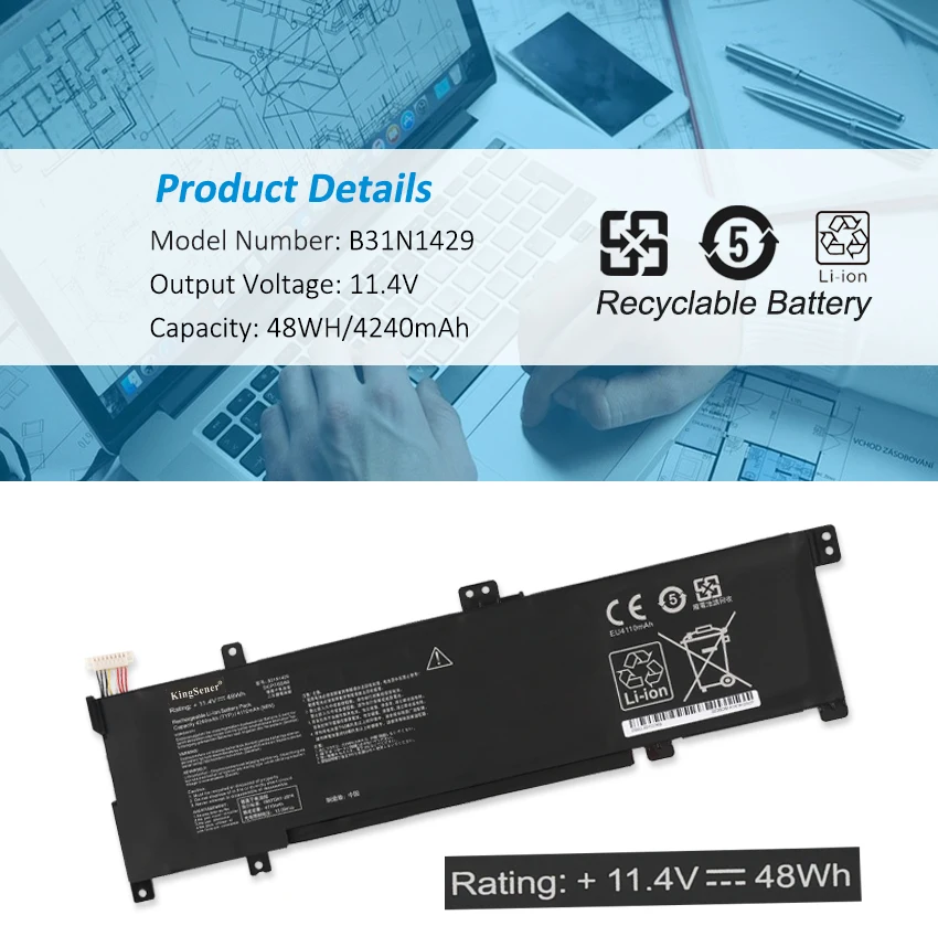 Bateria asus k501ub