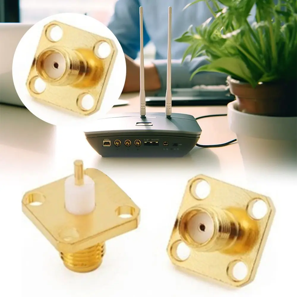 Sma panel mount connector sma f mea plug chassi de solda adaptador