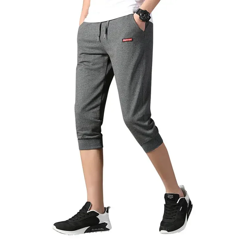 Man Casual Open Crotch Pants Sexy Hidden Zippers Fashion Korean Fashion Clubwear Crotchless Cropped Trousers Daily Beach Wear