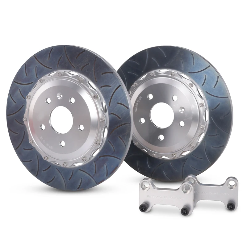 

Custom Drilled Slotted Automobile Front And Back High Carbon Steel Brake Disc 15 16 17 inch For Modified Brake Calipers
