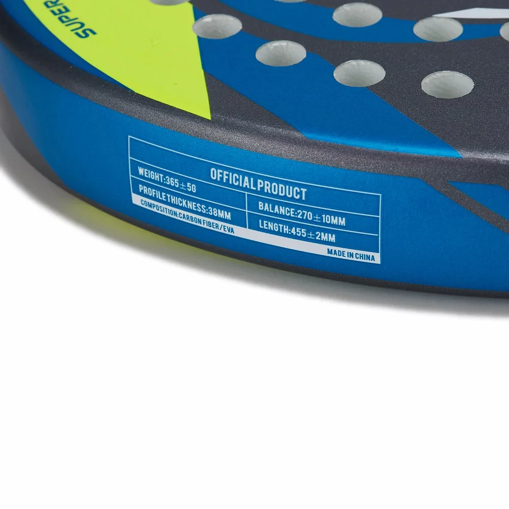 Padel racket Kawasaki 3K carton fiber EVA POWER 600 700 with cover