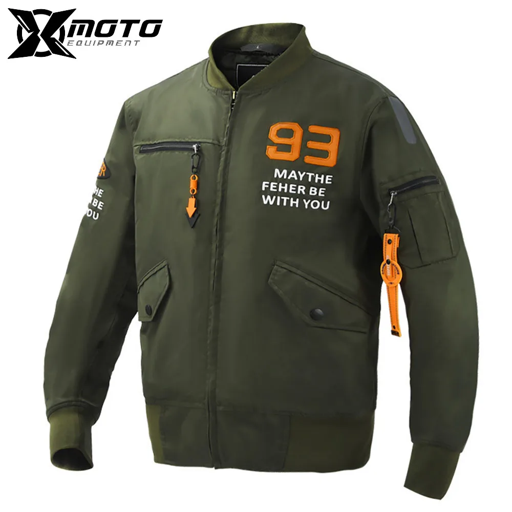 

New Motorcycle Jacket Reflective Outdoor Moto Cycling Protective Clothing Motocross Anti Drop Equipment Men CE Protective Gear