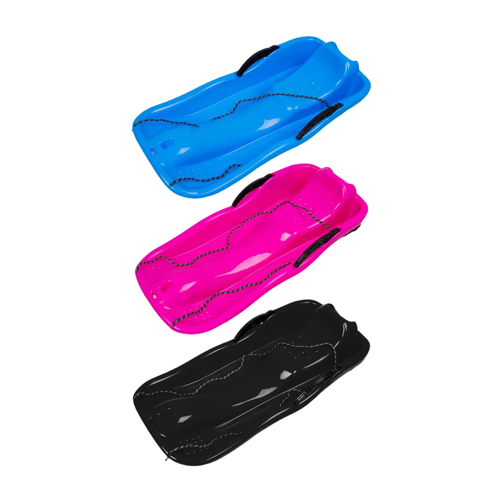 Portable Toboggan Sledding Kids Sledge Double Human Sleigh Fun Toy Downhill