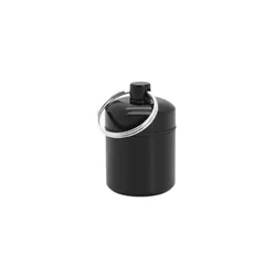 Waterproof Aluminum Pill Box with Secure Seal and Keychain Attachment (No.1)