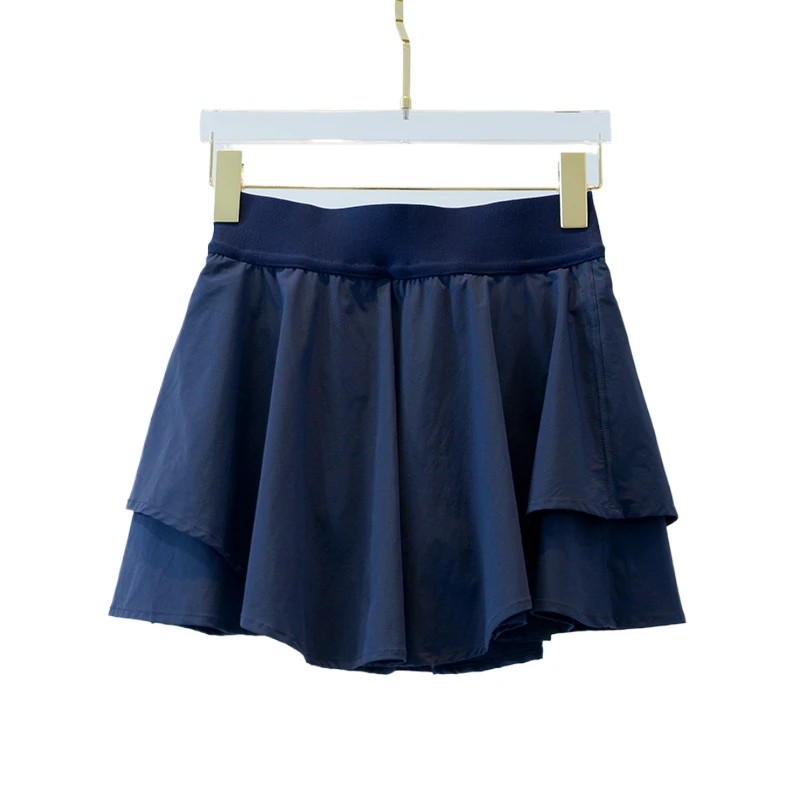 Summer Yoga Women's Sports Tennis Skirt Thin Outer Wear Safety Pants Cloud Skirt Thin Anti-slip