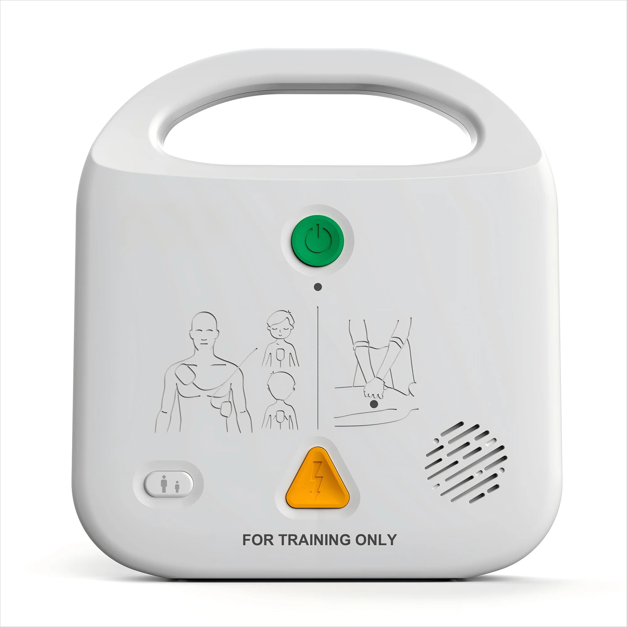 AED Trainer handble Portable AED Training Kit CPR Training Device First Aid Trainee Beginner(IFA-120NB) Single Pack