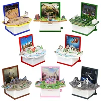 3D Folding Book Puzzle Toy, a stylish and innovative pop-up decompression toy that can be used as a small pendant 1