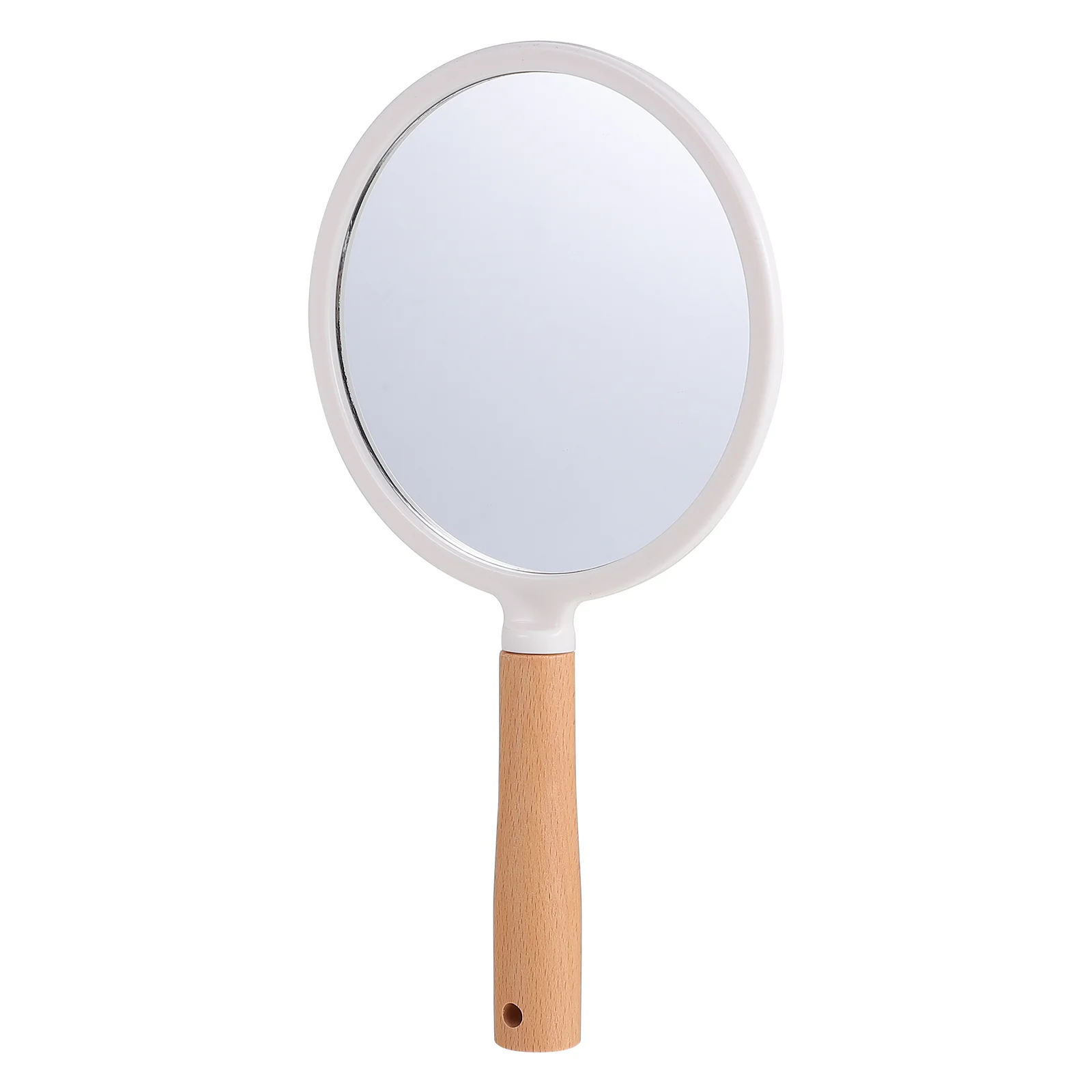 

Makeup Mirror Wooden Handle Handheld Cosmetic Mirror Heart Shape Fan Shape Mirror Round Square Mirror Salon Makeup Mirror