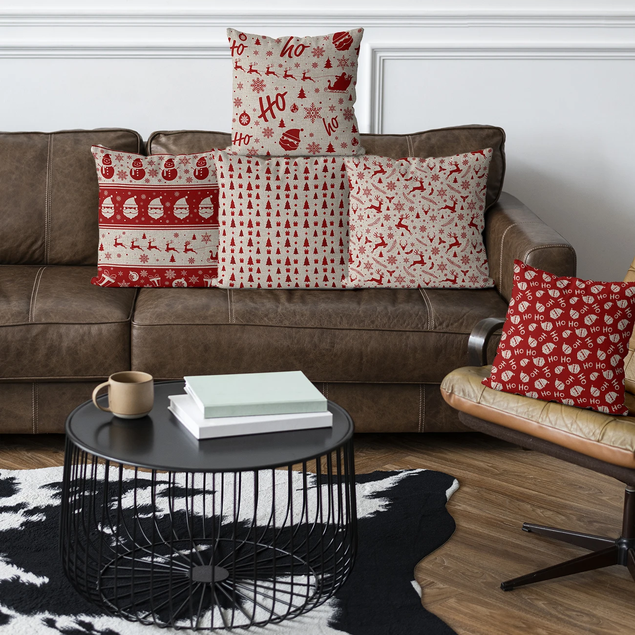 

Рождественские украшения для дома, снеговик, сетка, полосатая, алфавитная красная наволочка 45x45 40*40, садовый стул, уличная наволочка