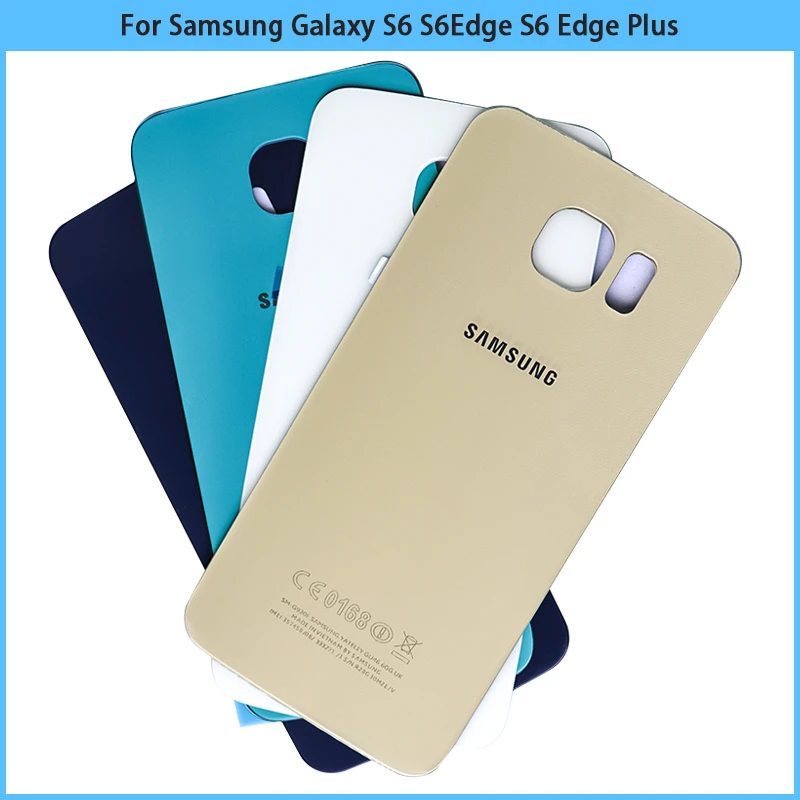 Original para Samsung Galaxy S6 Edge S6 Edge Plus G920 G925 G928, Panel de vidrio, cubierta trasera de batería S6, carcasa de puerta trasera, | - AliExpress