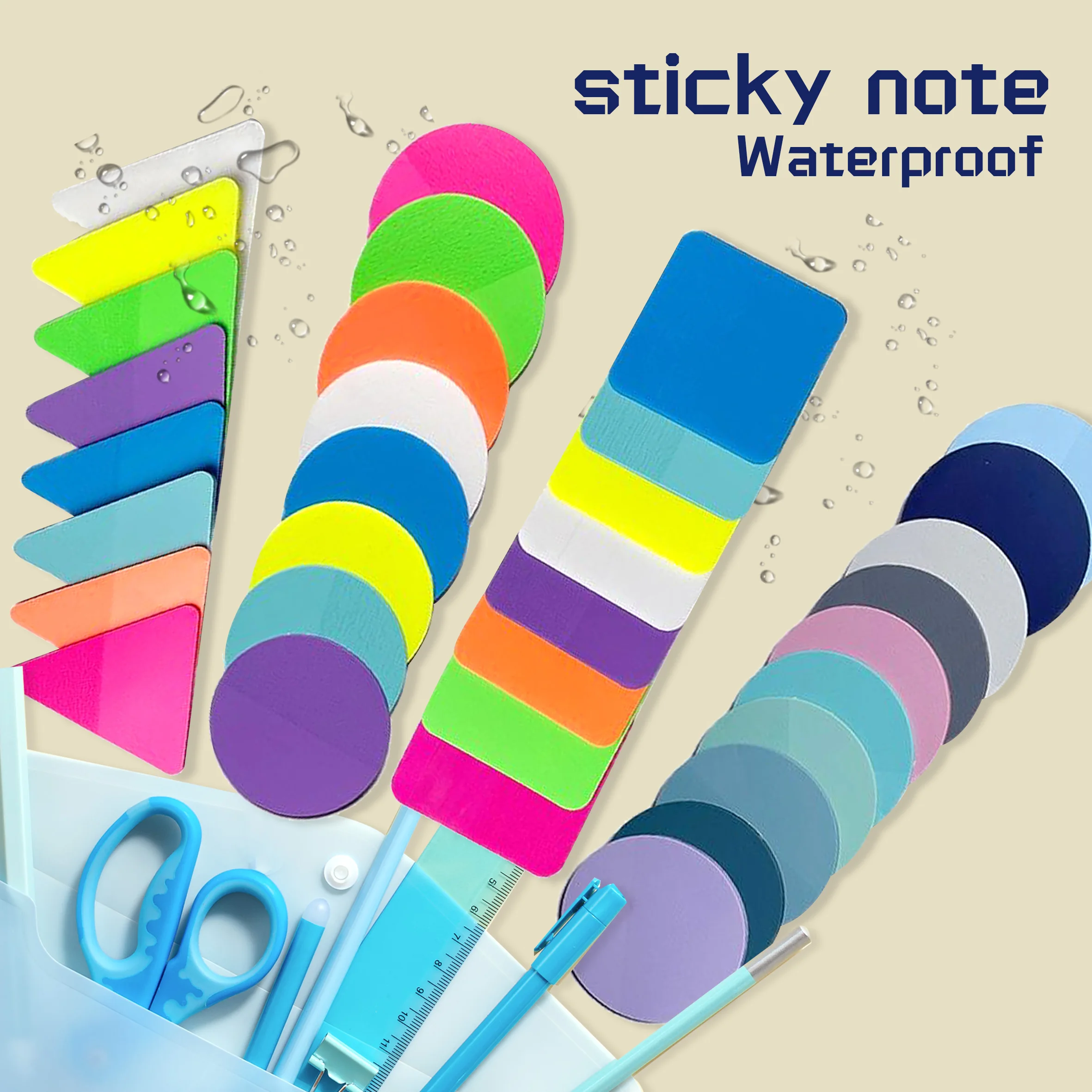

8/10Packs Transparent Sticky Notes Index Tabs Reading Annotate Notepad Stickers Markers Books Stationery Office School Supplies