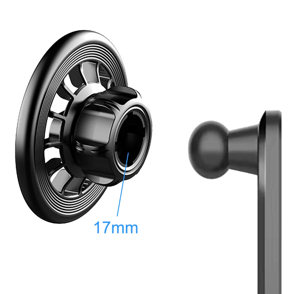 Magnetic 360° Adjustable Mobile Phone Holder with 17mm Ball Head