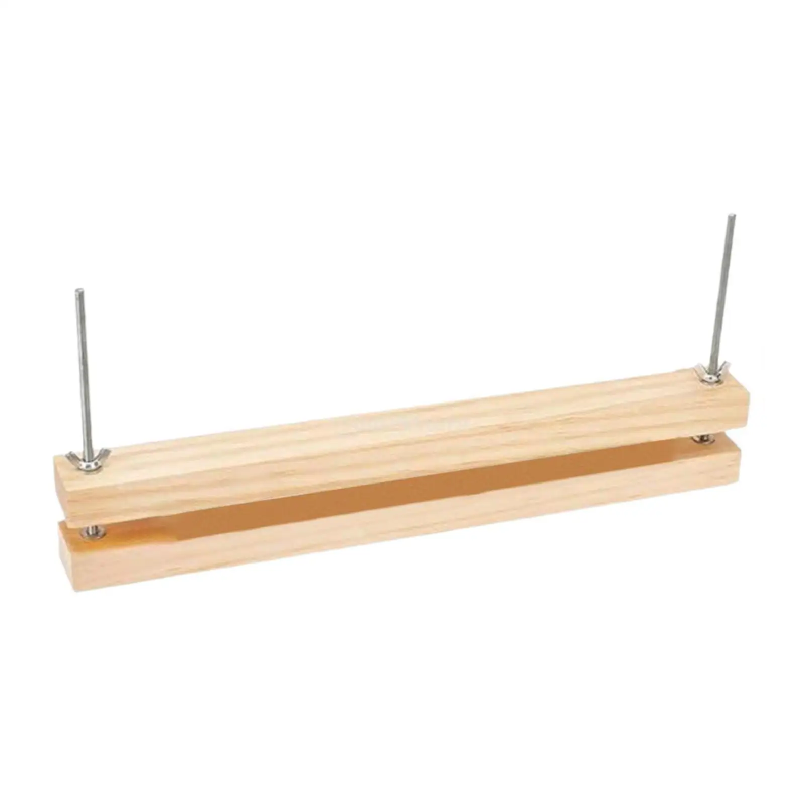 Wooden Book Press Multipurpose Manual Book Binding Kit Binding Press for Desktop Home Office DIY Bookbinding Photo Albums Labels
