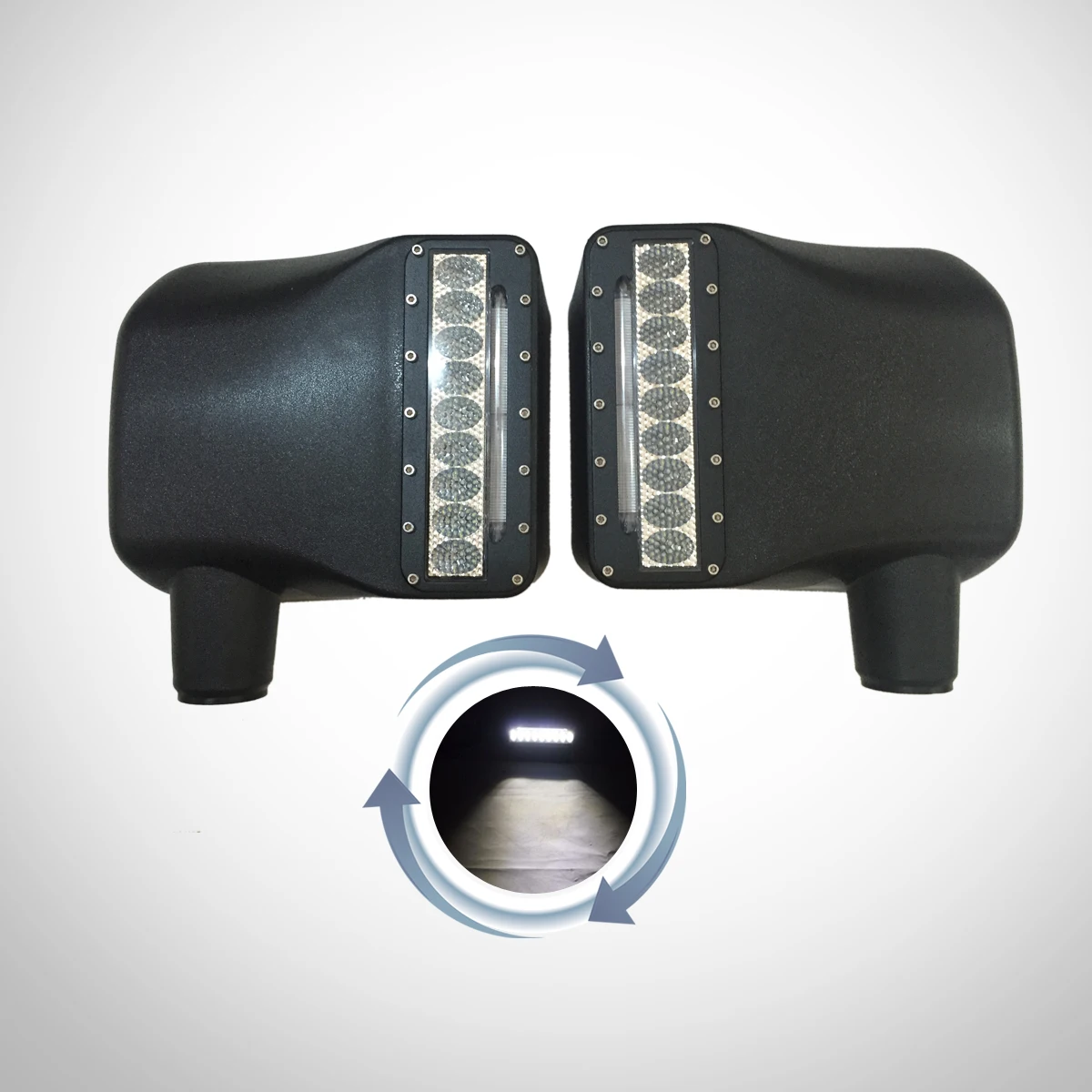 

one pair Lantsun J112 ABS rearview mirror covers for jeep for wrangler JK