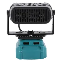 Chauffage électrique adapté à la batterie Lithium-Ion BL1850, ventilateur de chauffage Portable 200W avec deux Ports USB, 2 réglages de température 1
